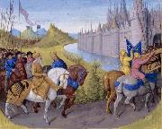 Jean Fouquet Arrival of the crusaders at Constantinople oil painting